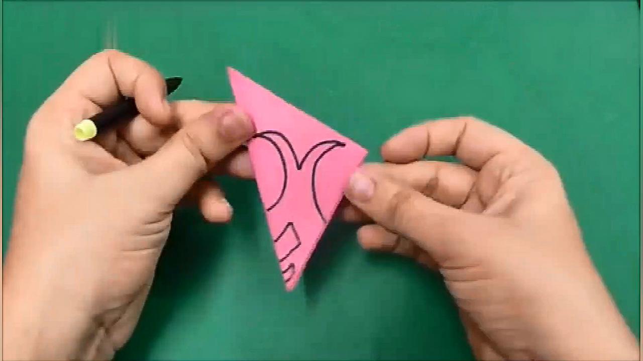 手工剪窗花简单步骤:儿童手工剪纸教程窗花剪纸视频教学