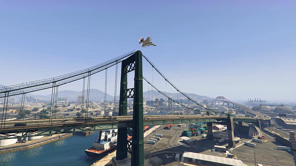 gta5-美国战斗机疯狂像地面发射导弹