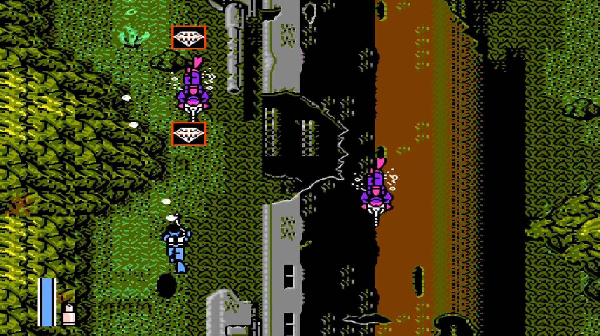 经典fc动作游戏《怒3》第4关