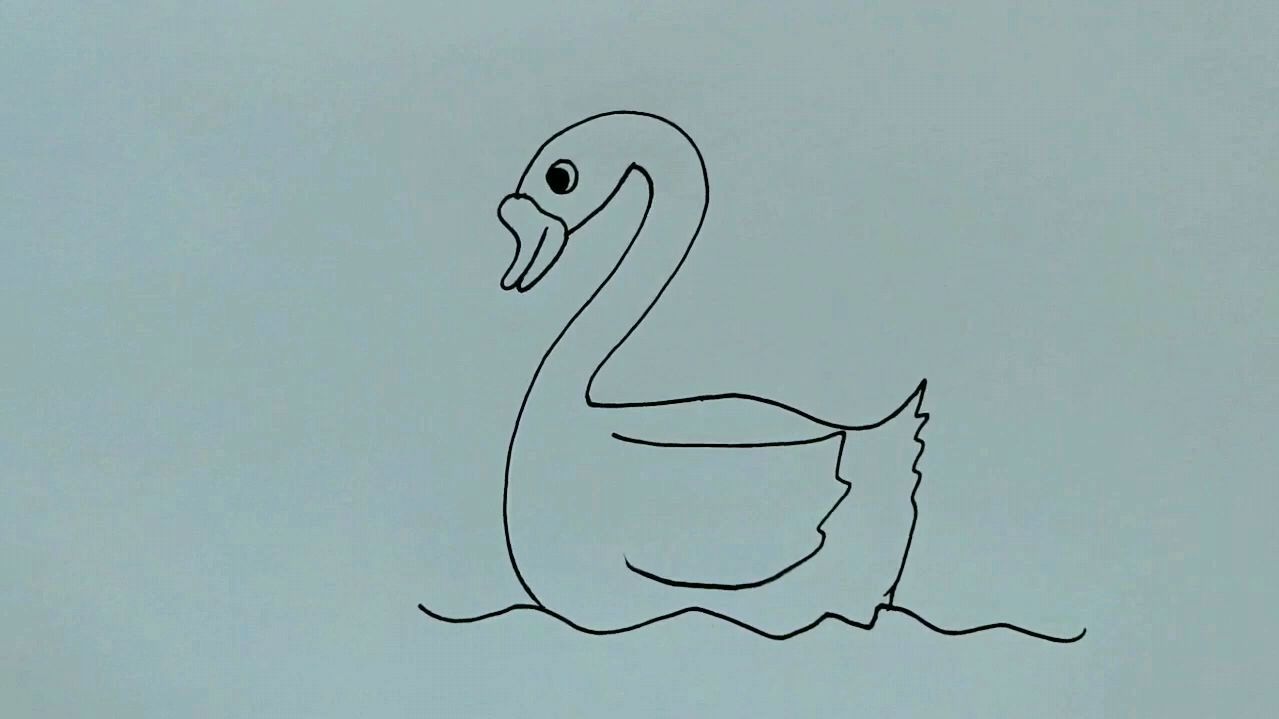 怎样用数字画出大白鹅