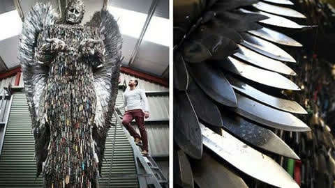 世界人文奇谈 :被称为"刀天使"的雕像