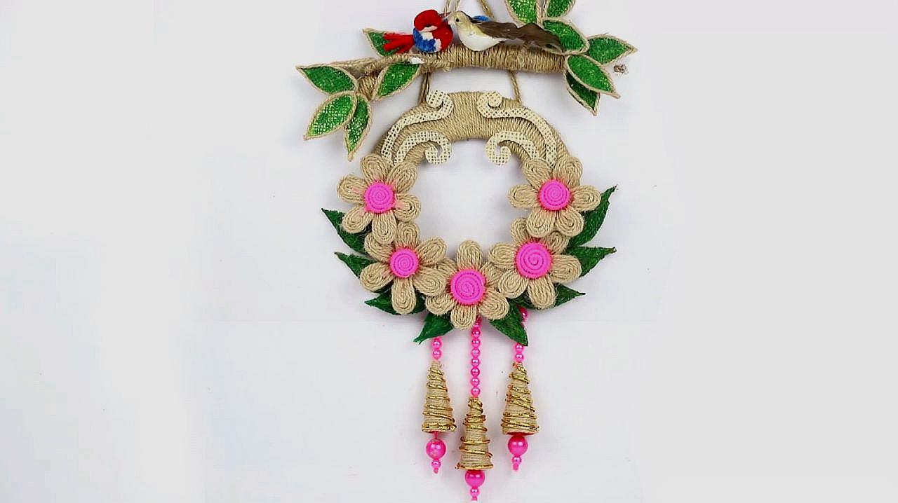 服务升级 5如何用麻绳手工制作个性好看的装饰花?