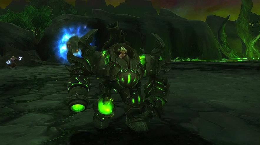 魔兽世界:魔钢歼灭者终于出了,这坐骑跑起来好萌,我喜欢!