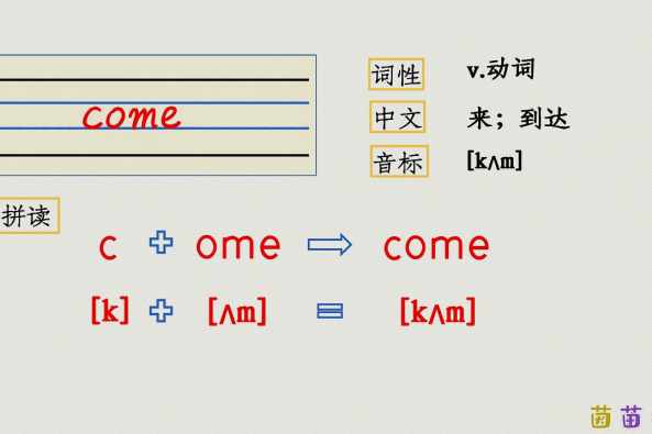 Come的发音是什么 百度