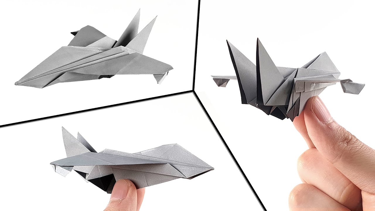教你折纸帅气的超音速喷气式战斗机,比普通的纸飞机好看多了!