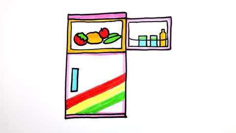 教你冰箱的画法,简单又形象!