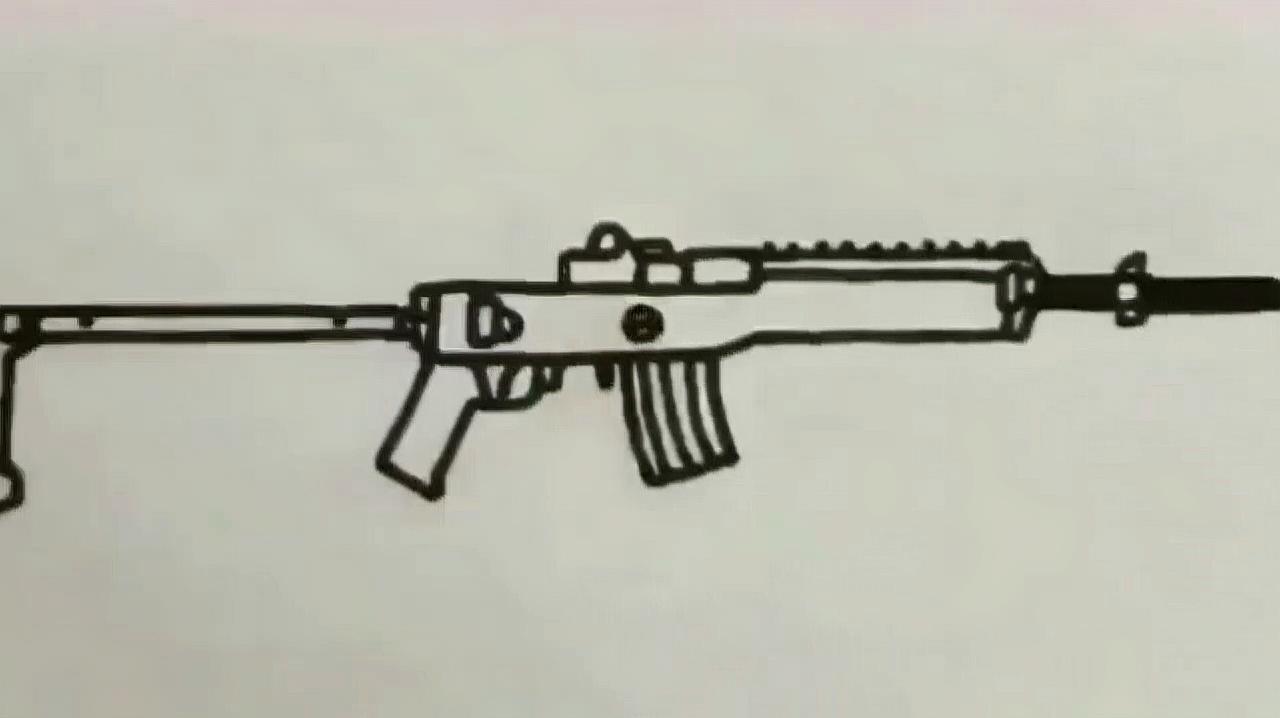 狙击枪的简笔画怎么画
