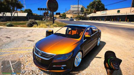 Gta5 小富驾驶大众cc去改装 改车店根本没有零件 爱言情