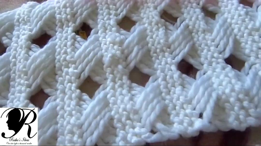 棒针编织镂空网状花样教程,简单易学,会编织的你一看就会