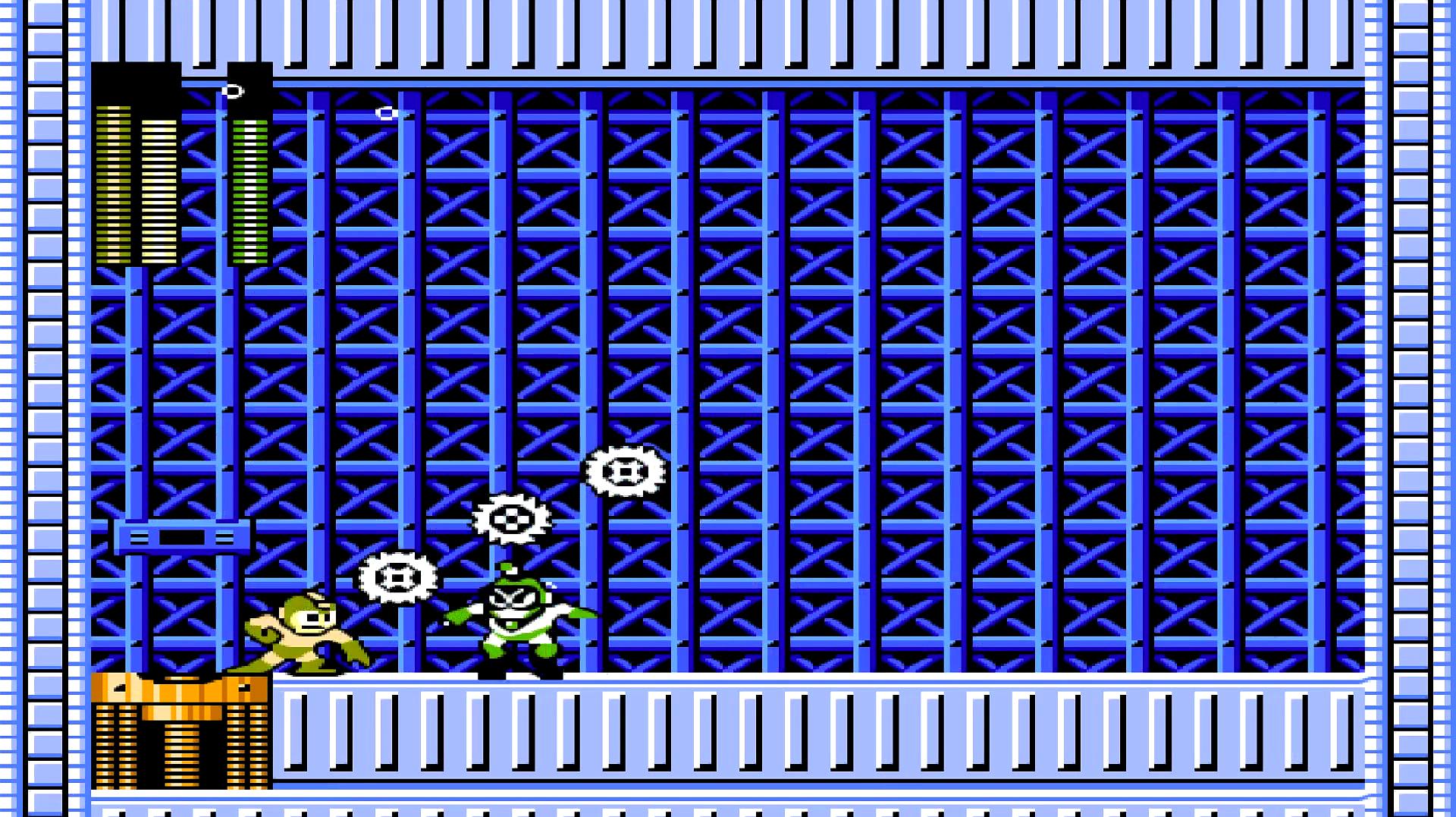 经典fc射击游戏《洛克人2》第13关