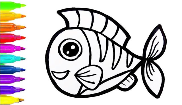 3简单形象的金鱼画法  01:37  来源:腾讯视频-简笔画——孩子们喜爱的
