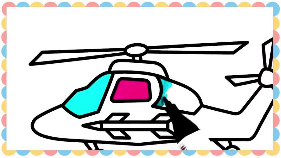 教你直升飞机的画法,简单又形象!