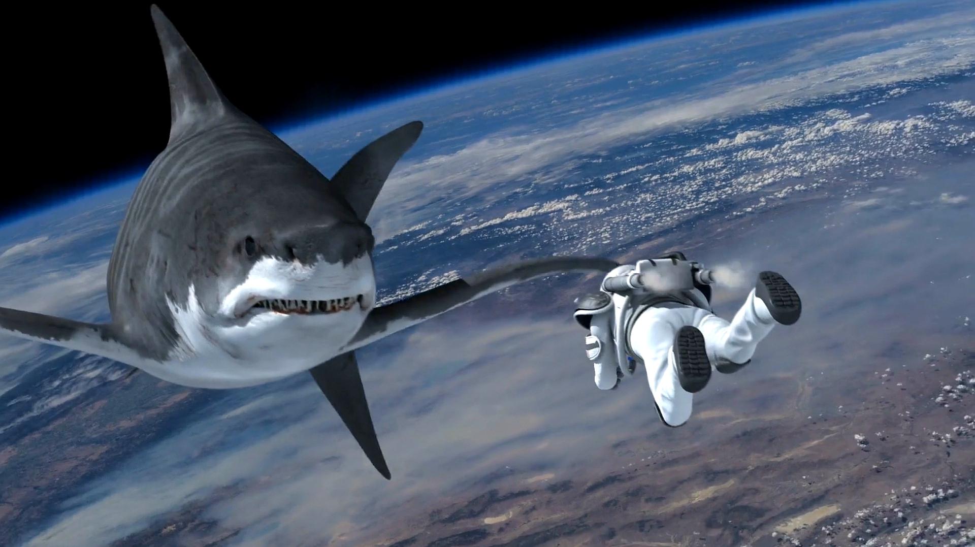 小鲨鱼学会飞行技能,从天上飞下来袭击人类,一部动物喜剧电影