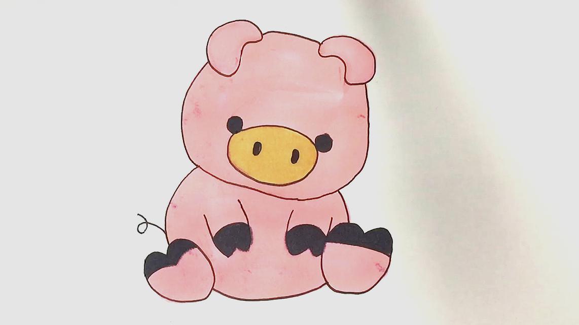 小猪要怎么画简单又可爱