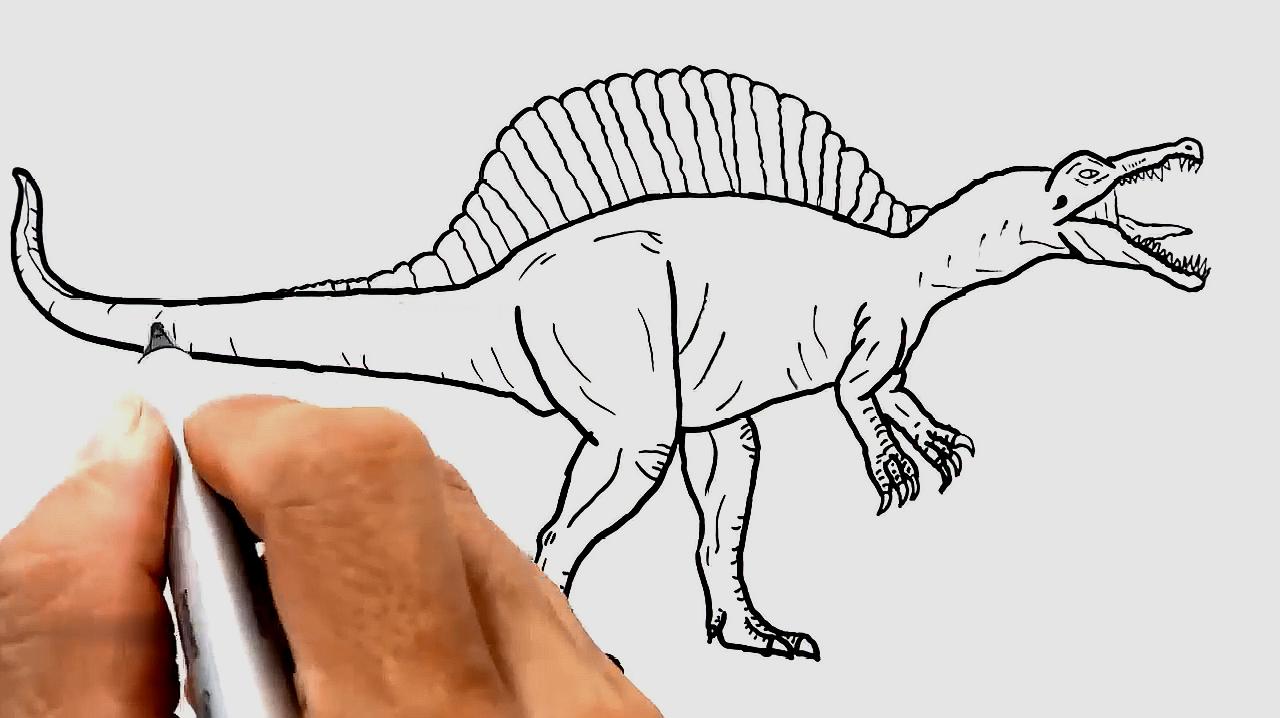 恐龙简笔画怎么画?