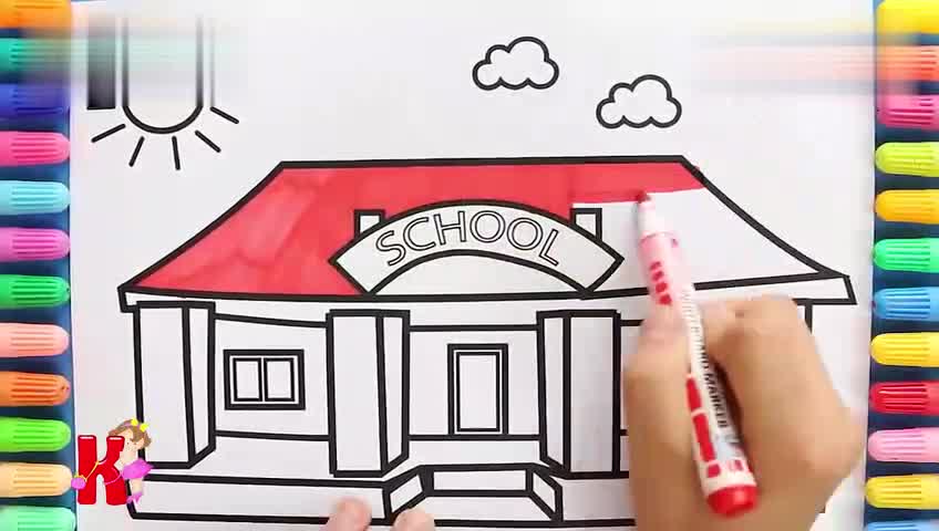 学校简笔画怎样画