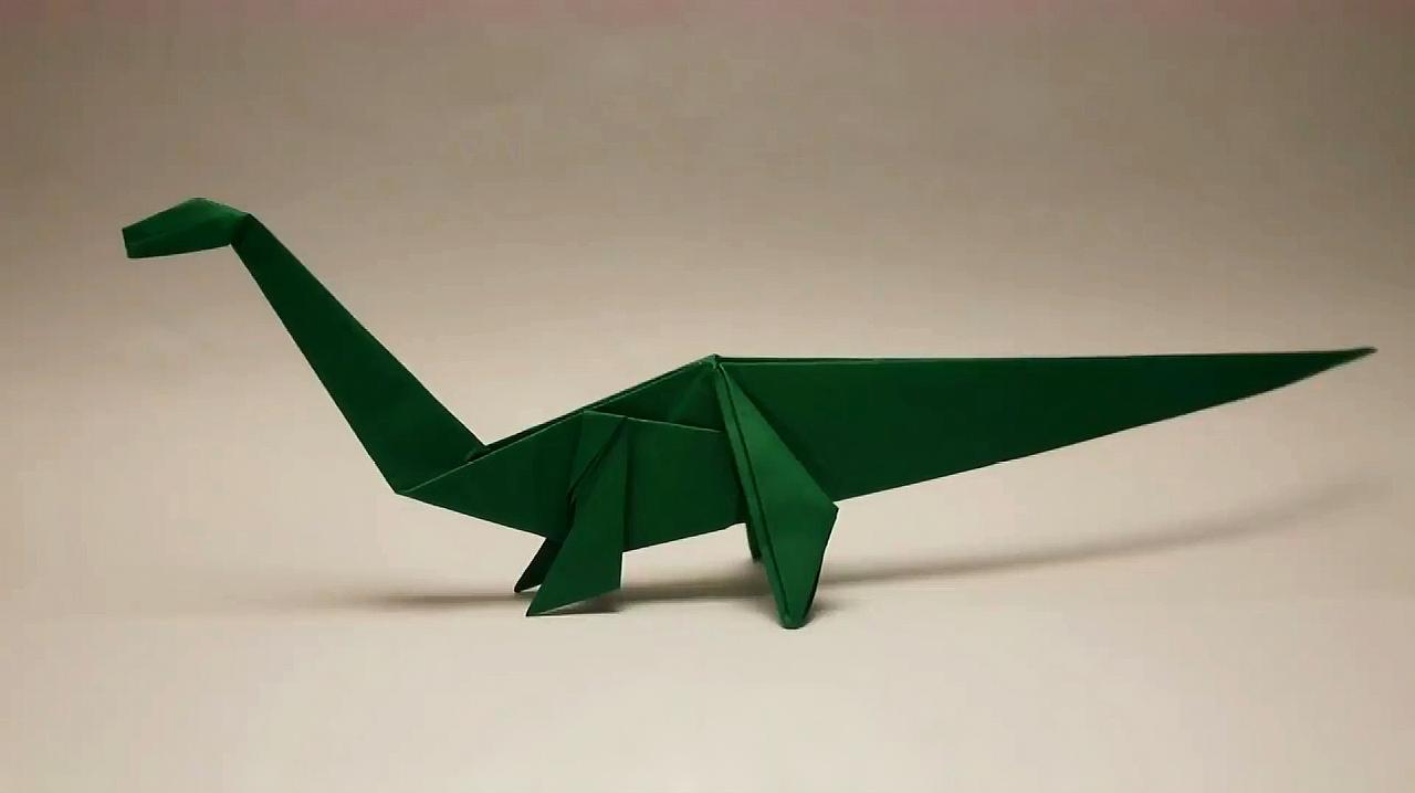 小恐龙怎么折纸?