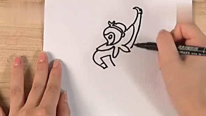 简笔画之如何画孙悟空