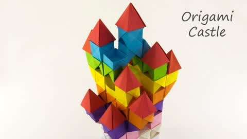 教你手工diy折纸城堡,培养孩子的创造力和动手能力!
