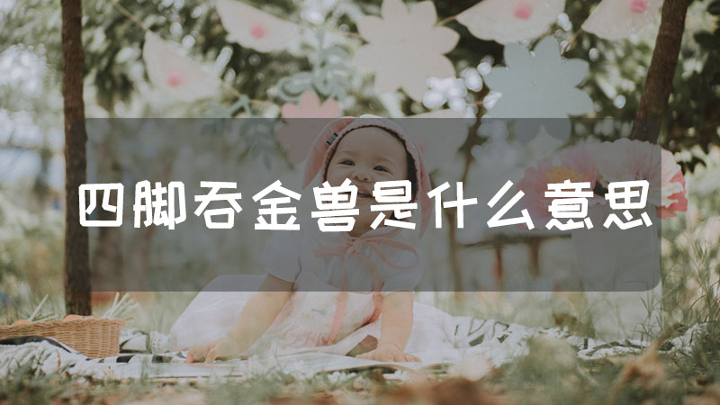 四脚吞金兽是什么意思