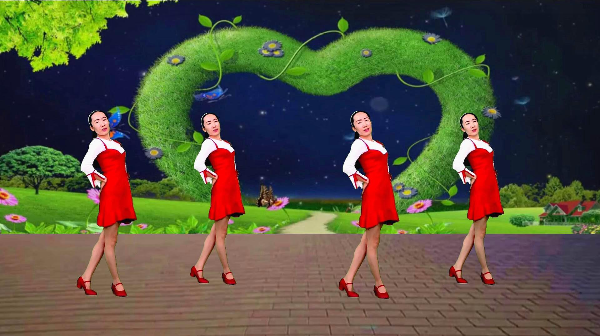伤情广场舞《我的初恋》现在的你过得好吗,简单优美32步附分解