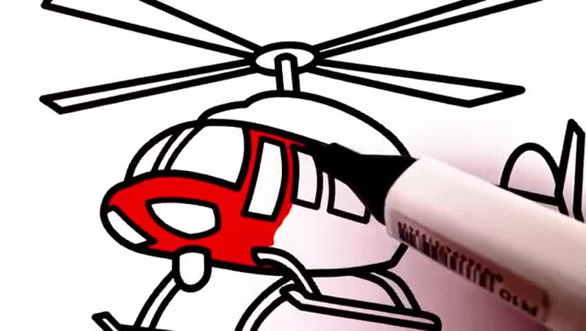 教你直升飞机的画法简单又形象