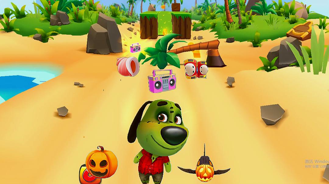 珍妮妞游戏休闲类游戏汤姆猫跑酷的精彩视频大全