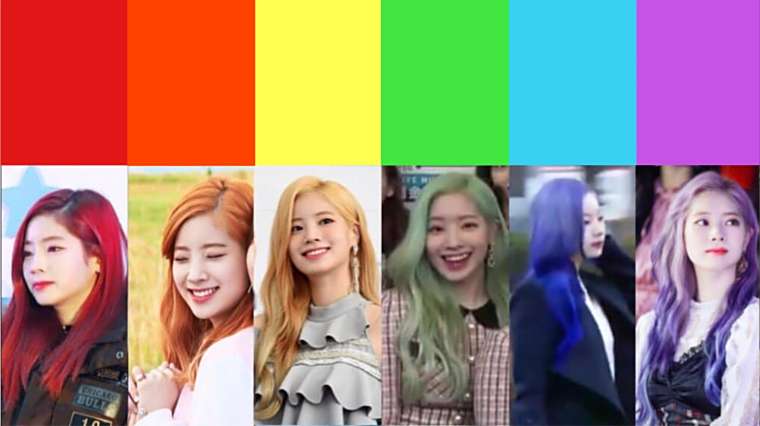 Twice成员代表色 百度 Twice成员代表色 百度