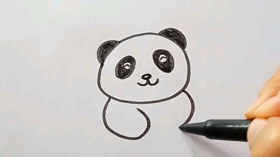 6种可爱熊猫简笔画教程