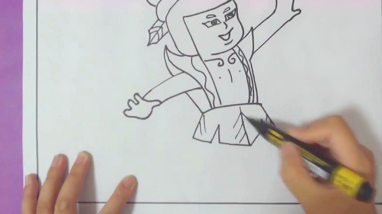 葫芦娃简笔画:简笔画葫芦娃简单几步,学会了可以和小宝宝一起画