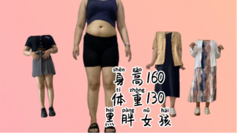 我是个胖女孩身高160体重140 相关视频 身高160cm 体重130斤的真胖女孩 微胖女孩 黑胖女孩穿搭 爱言情