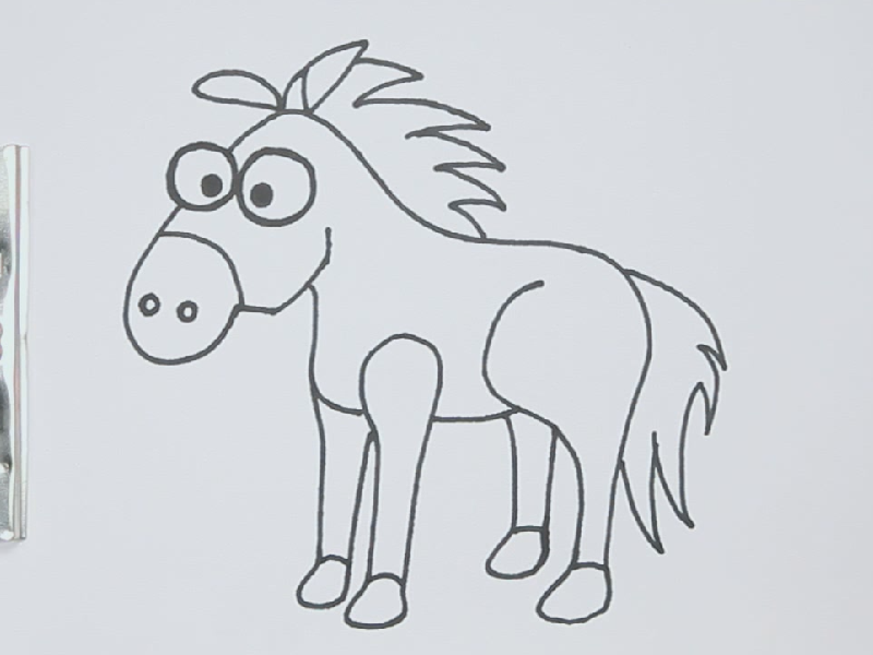 马的简笔画怎么画?