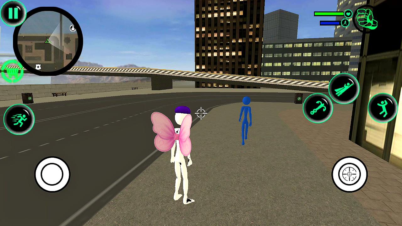 游戏直通车:动作冒险类游戏《火柴人绳索英雄》的视频