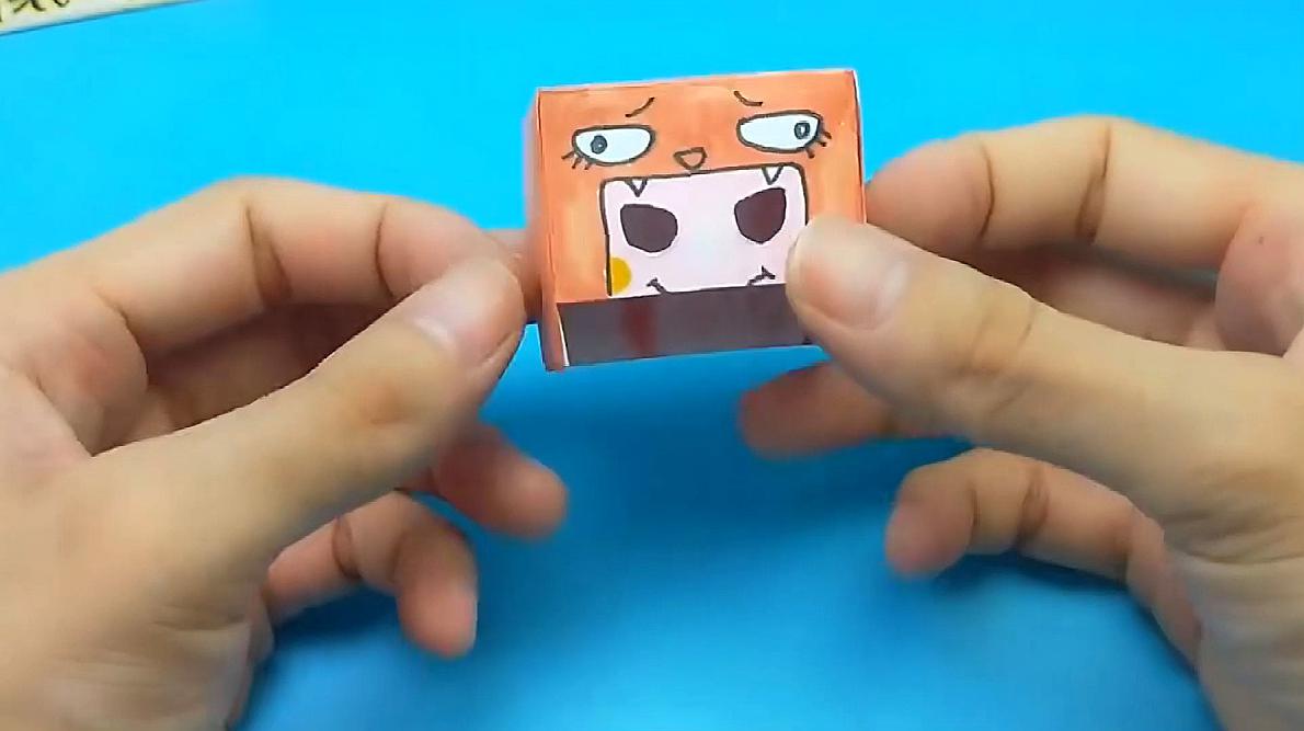一款有趣变脸魔术盒,最好做的手工,好玩的手工折纸玩具