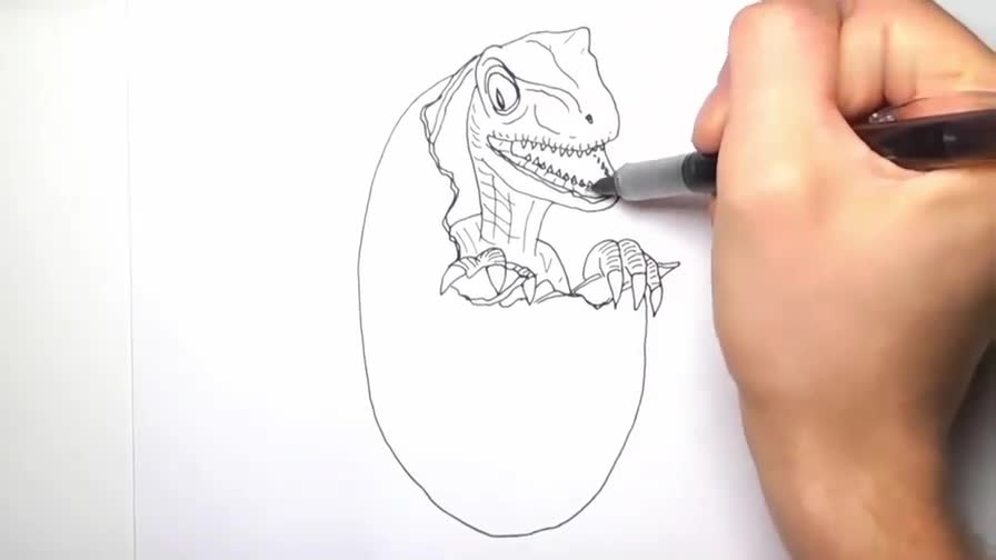 恐龙怎么画