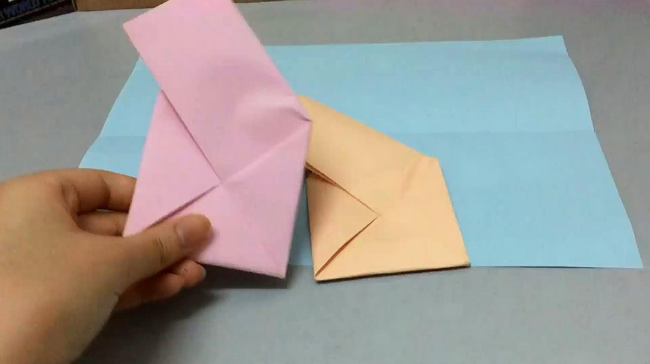 超简单韩国折信纸方法,表白女神的利器,不到2分钟就能学会