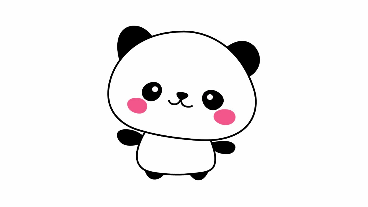 美术简笔画学习:小动物大熊猫简笔画的技巧讲解,快来学习吧