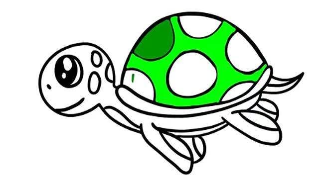 乌龟简笔画怎么画?