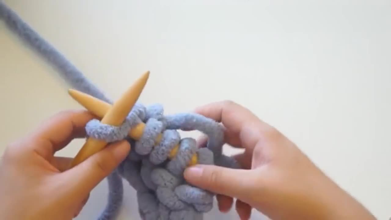 韩国超粗毛线围巾织法 如何织围巾