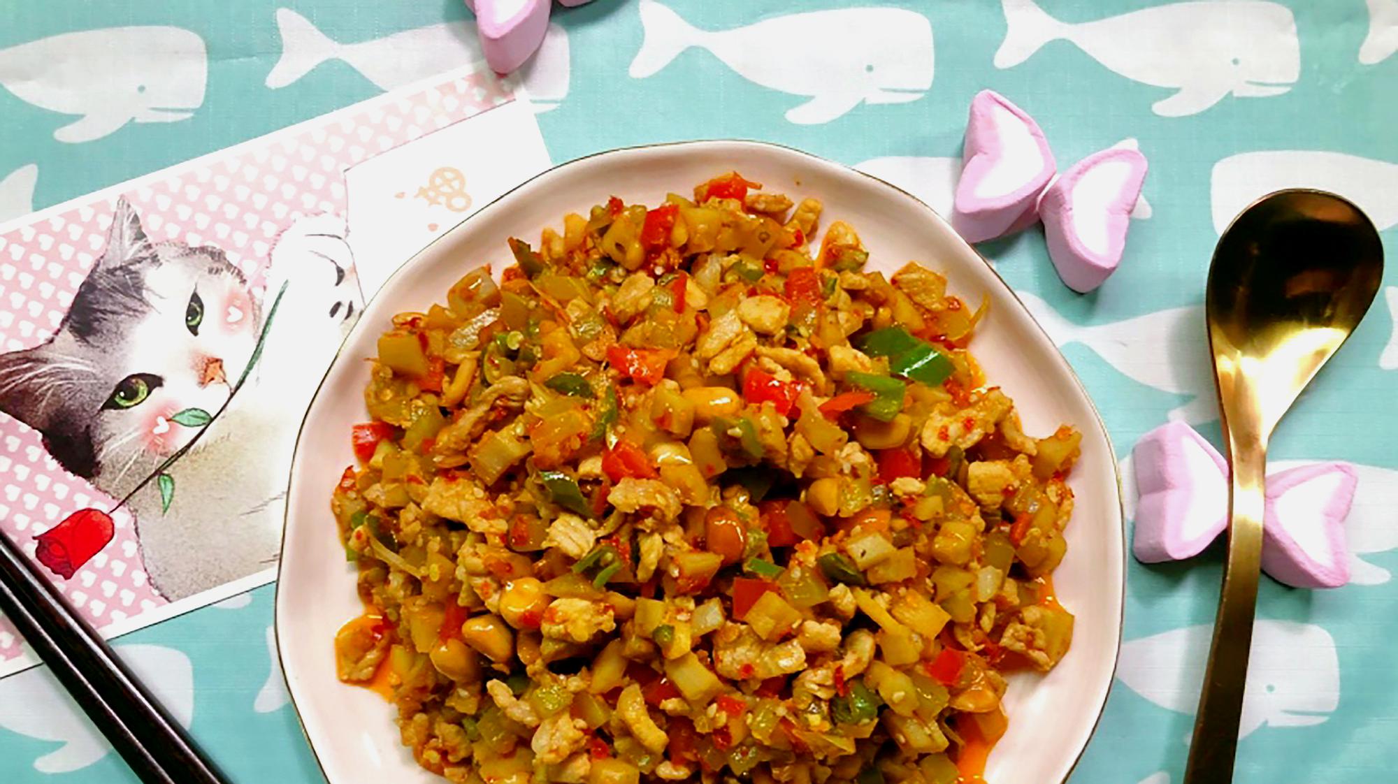 家常版八宝辣子,香辣开胃饭扫光!