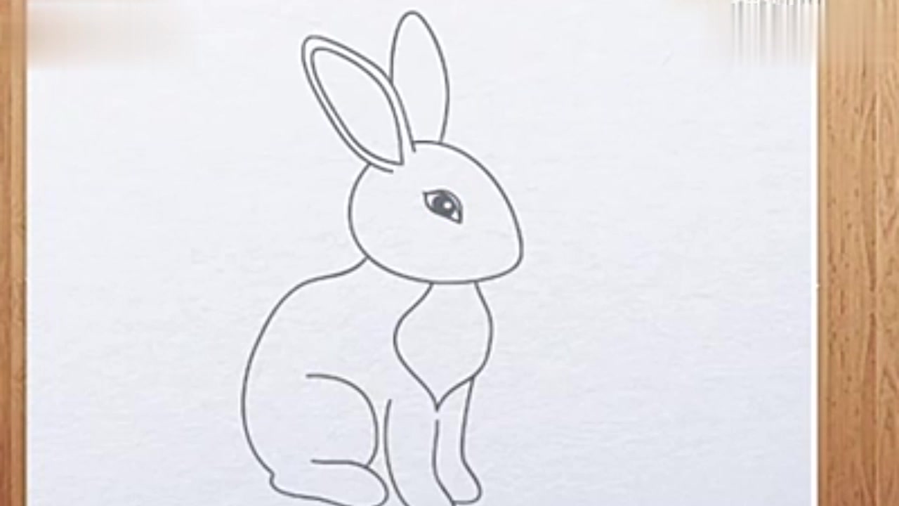 儿童绘画教程-怎样简单几步画小兔子