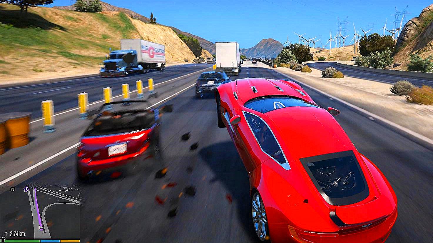 gta5:老崔驾驶阿斯顿马丁回乡下,太拉风了