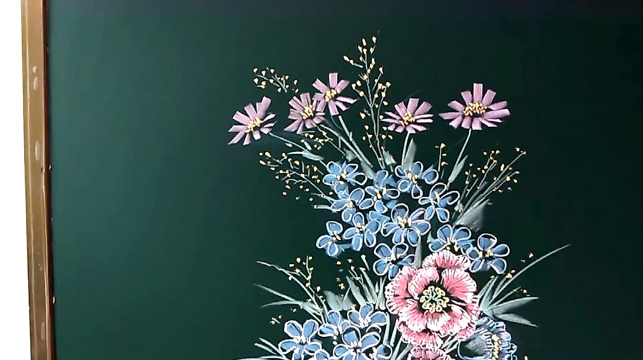 花朵怎么用粉笔画