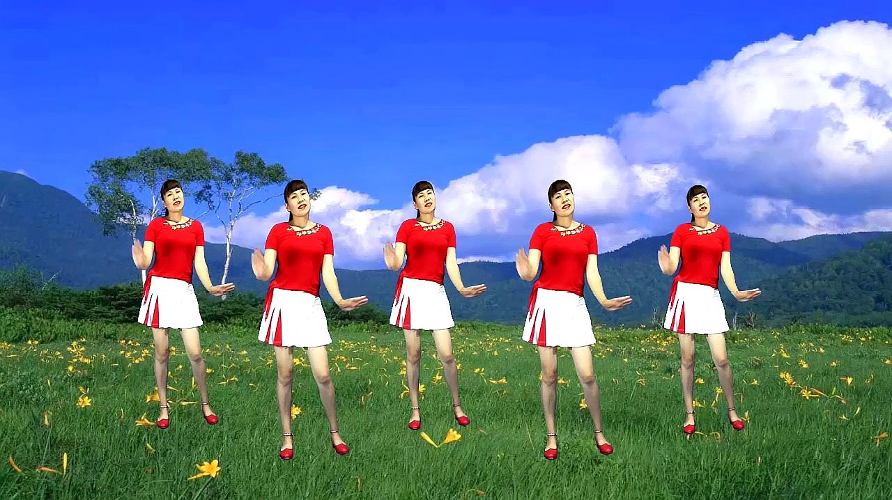 《站在草原望北京》广场舞怎么跳