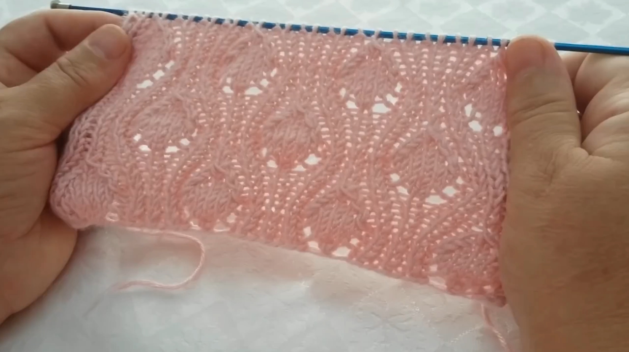 棒针编织漂亮的镂空花样,背心新式花样织法教程