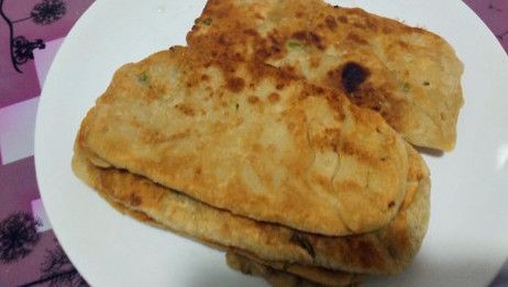 葱花饼最美味的做法 不用发面 开水一烫 层层酥脆 爱言情 爱生活爱言情