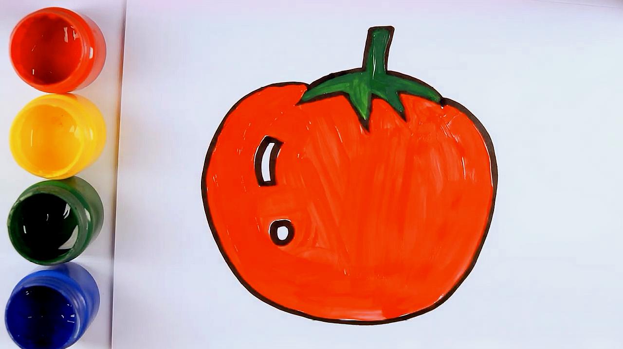 教你西红柿的画法,赶快来学学吧!