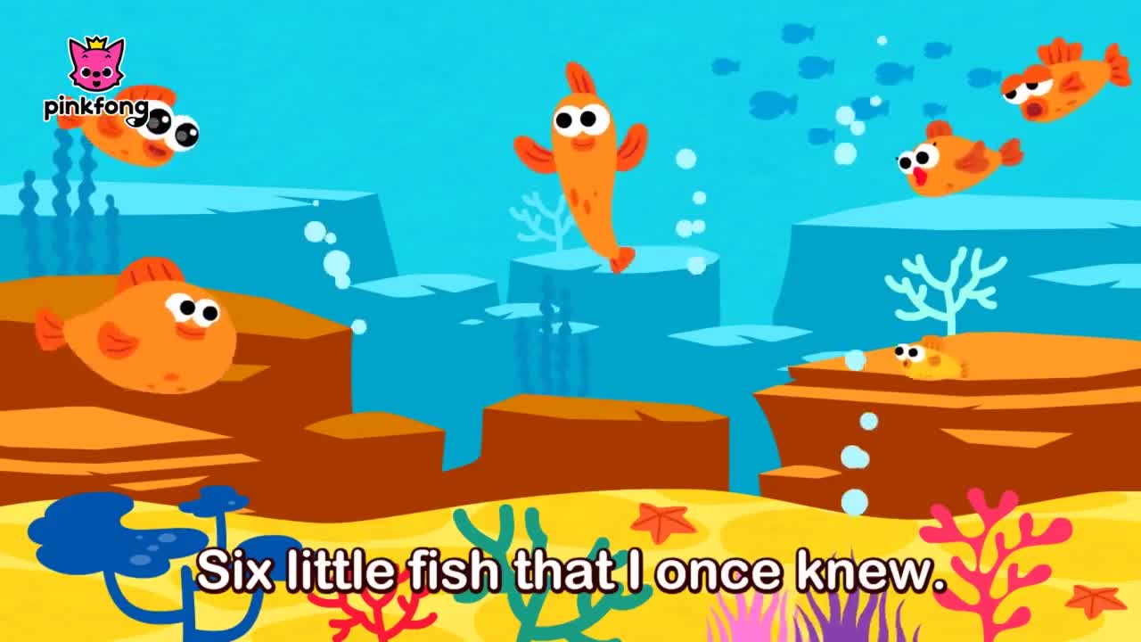 six little fish _ sing along with baby shark _ pinkfong son