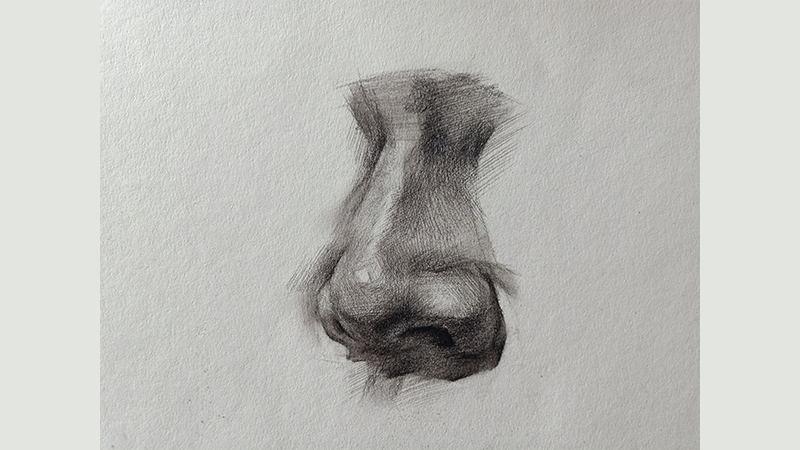 素描鼻子的画法