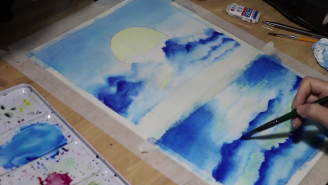 水彩 一起来画海景 新手向 爱言情 水彩 一起来画海景 新手向 爱言情